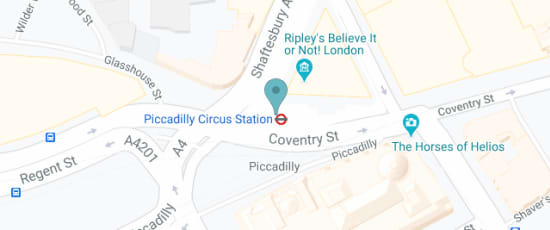 Piccadilly Circus Station, W1J 9HP
