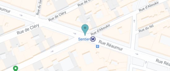 Sortie du métro Sentier: sortie rue des Petits Carreaux, 75002