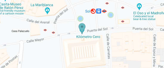Kilómetro Cero, Puerta del Sol, 7, Madrid, 28013