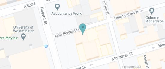 15b Little Portland St, Marylebone, London, W1W 8BW