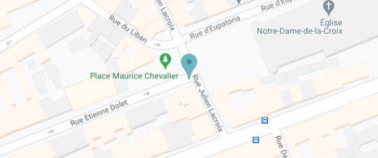 5, rue Julien Lacroix (juste à côté de l’église Église Notre-Dame-de-la-Croix de Ménilmontant), 75020