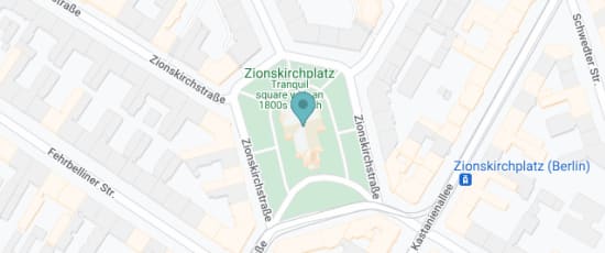 Zionskirchplatz, Zionskirchstraße, Berlin, 10119