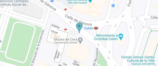 Calle de Génova, 1-21
40.425338, -3.691372, 28004