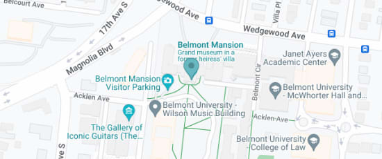 Belmont University campus corner of Acklen Avenue & Belmont Blvd - behind Freeman Hall, 1901 15th Avenue South, Nashville, 37212