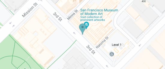 San Francisco Museum of Modern Art (SFMOMA), 151 3rd St Enter on Howard or Third Street, San Francisco, CA 94103-3107, 94103