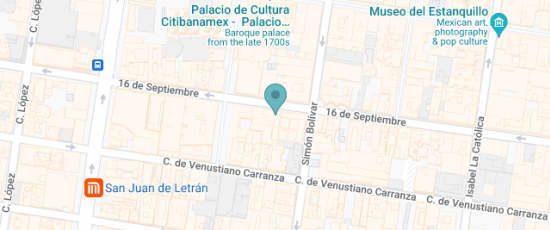 16 de Septiembre 27, Centro Histórico de la Ciudad de México, Ciudad de México, 06000
