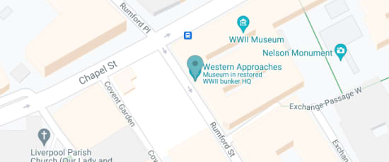 Western Approaches Museum - The Battle of the Atlantic Experience, World War 2 Underground H Q 1-3 Rumford Street, L2 8SZ