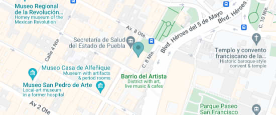 Avenida 8 Oriente s/n, Centro histórico de Puebla, Heroica Puebla de Zaragoza, 72000