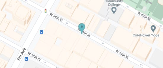 54 west 39th street, between 5th and 6th Ave, New York, NY, 10018