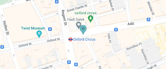 Corner of Oxford Street and Argyll Street, London, W1W 8ED