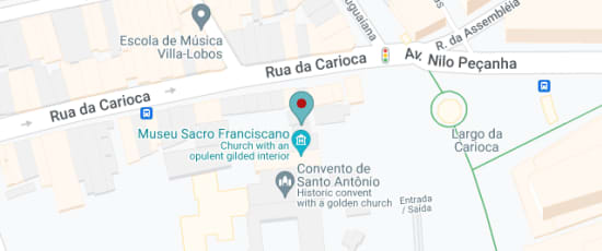 Rua da Carioca, 5 - Centro, Rio de Janeiro - RJ, Brasil, 20050-020