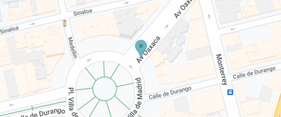 Av. Oaxaca, Roma Nte., 06700 Plaza Villa de Madrid, Sinaloa y, Cuauhtémoc, Ciudad de México, CDMX, 06700