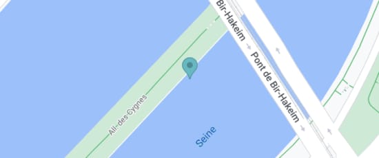 L'île aux Cygnes, Escale de, Pont de Bir-Hakeim, Paris, 75015