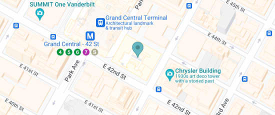 At Grand Central Terminal, 109 East 42nd Street, New York, 10017