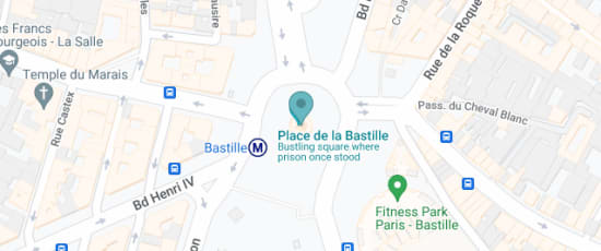 Place de la Bastille, Paris, 75004