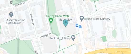 Theatre Walk (in between Peckham Library and Mountview College, 120 Peckham Hill St, London, SE15 5JT