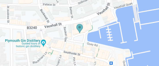 Custom House (left entrance, Plymouth, PL1 2JP