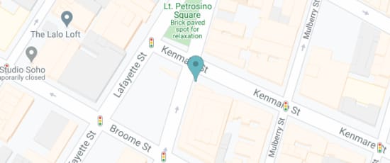 Kenmare Street and Cleveland Place, Manhattan, 10012