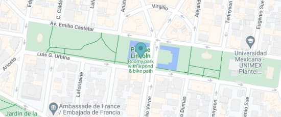 Frente a la estatua de Abraham Lincoln, Avenida Emilio Castelar 163, Polanco, Ciudad de México, 11560