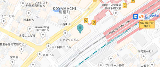 静岡県静岡市葵区黒金町1-9　静岡中央郵便局うえ7～9階, 420-0851