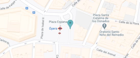 Plaza Isabel II (Ópera) entre las bocas de metro, 28013