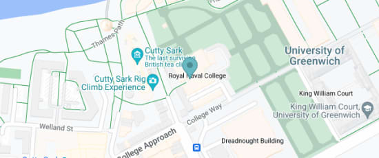 Visitor Centre at the Old Royal Naval College, 2 Cutty Sark Gardens, London, SE10 9LW