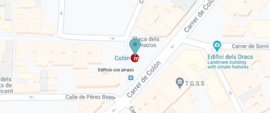 Plaça dels Pinazos, estación Colón, 46004