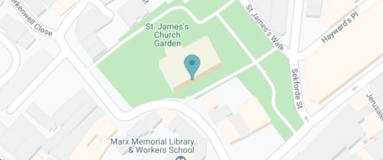St James Clerkenwell 
Clerkenwell Close, EC1R 0EA