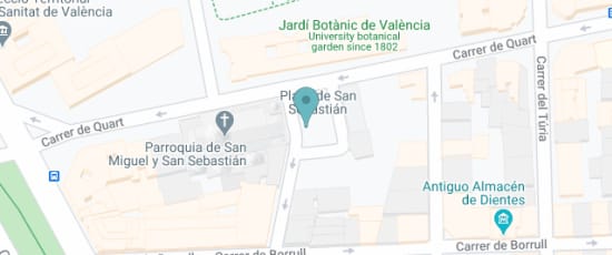 Plz. San Sebastián, enfrente del Jardín Botánico, 46008