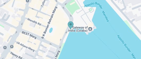 opposite Taj Tower, Meeting point at Jetty No. 5 Gateway of India Apollo Bunder, Colaba PJ Ramchandani Marg, opposite Taj Tower, Hotel main gate, Mumbai, 400001