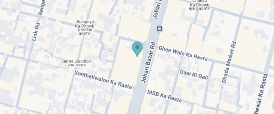 No. 98, 99, Johari Bazar Road, Bapu Bazar, Biseswarji, Jaipur, 302003