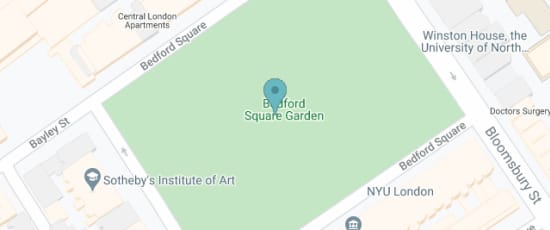 Bedford Square Garden, WC1B3HH