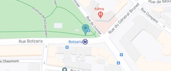 Métro Botzaris, 75019