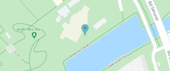 Canal de l'Ourcq, Parc de la Villette 
59, Bd Mac Donald, 75019