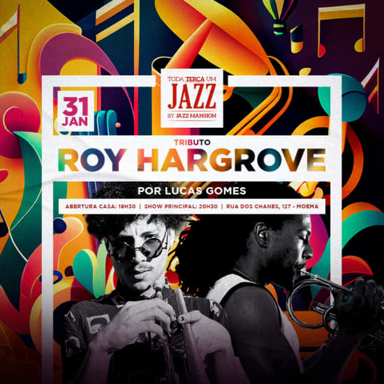 ‘Tributo Roy Hargrove por Lucas Gomes’ no Toda Terça Um Jazz