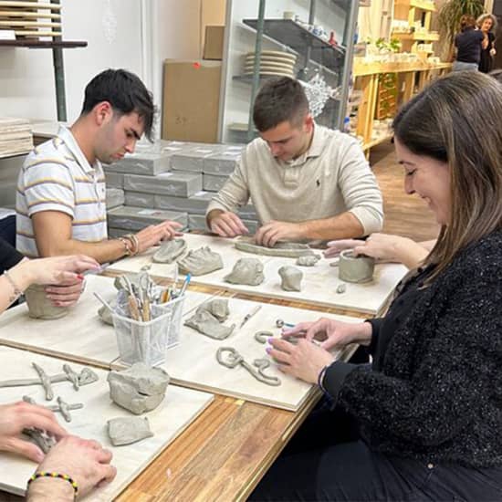 Barcelona Pottery Workshop with Wine