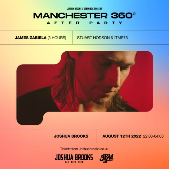 Manchester 360º: Sasha Official After Party with James Zabiela