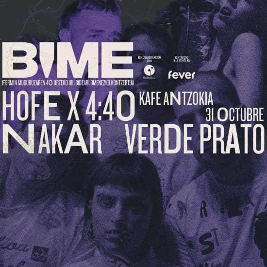 A Concert in Honor of Fermin Muguruza: With Verde Prato, Hofe x 4:40 and Nakar