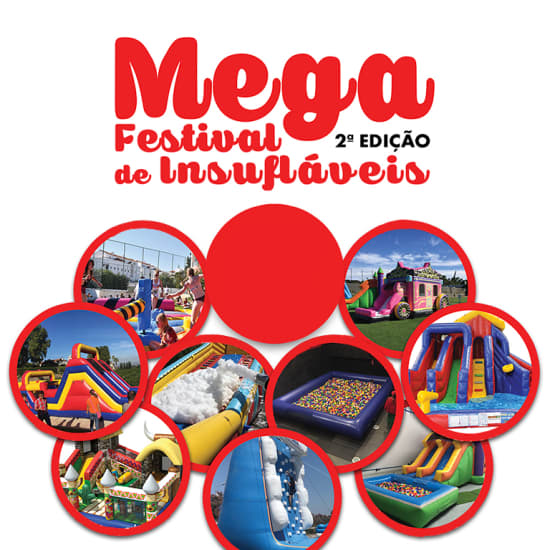 Mega Festival de Insufláveis: salta, escorrega e ri sem parar!