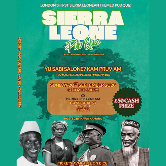 PRINCE OF PECKHAM PRESENTS: SIERRA LEONE PUB QUIZ EVENT.. PART1