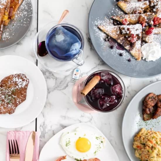 Pink Waffle & Mimosa Brunch at 2 Chix
