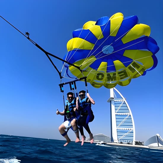 Parasailing in Dubai - Burj Al Arab View at Nemo WaterSports Jet Ski Dubai & Flyboard, Dubai, United Arab Emirates