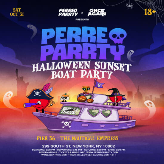 PERREO PARRTY SUNSET BOAT PARRTY (18+) - Halloween NYC Yacht — event image