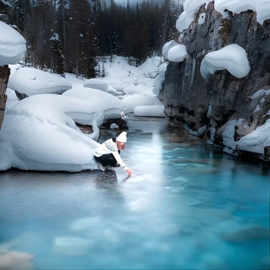 Marble & Johnston Canyon Ice-walk Tour from Calgary/Canmore/Banff