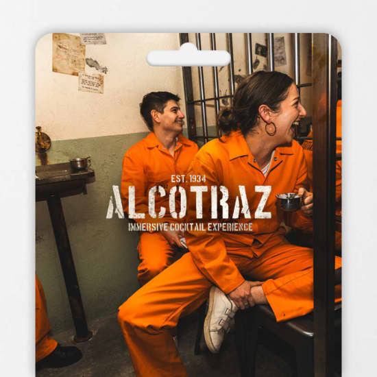 ﻿Alcotraz : Le premier bar à cocktails au monde sur le thème de la prison - Carte-cadeau