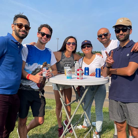 Fans attend New York Giants home opener tailgate in East Rutherford