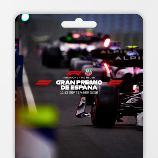 FORMULA 1® TAG HEUER GRAN PREMIO DE ESPAÑA 2026 - Tarjeta Regalo