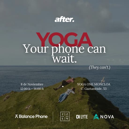 Yoga & social: charla sobre adicción al móvil y regalos