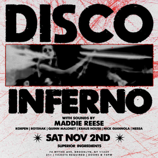 Disco Inferno Halloween Party Superior Ingredients