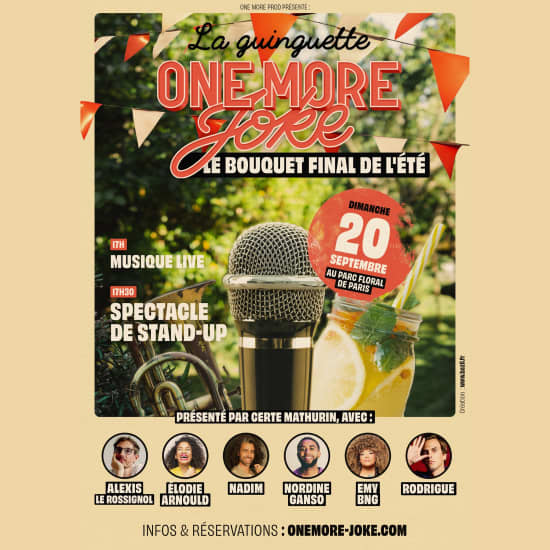 La Guinguette One More Joke au Parc Floral de Paris !